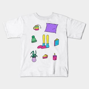 Cozy Vibes Only Kids T-Shirt